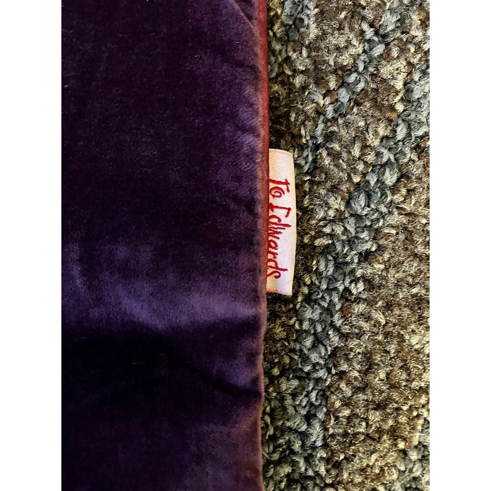 Amethyst Velvet Travel Jewelry Roll Pouch Rose Satin Tie Closure - Jo Edwards